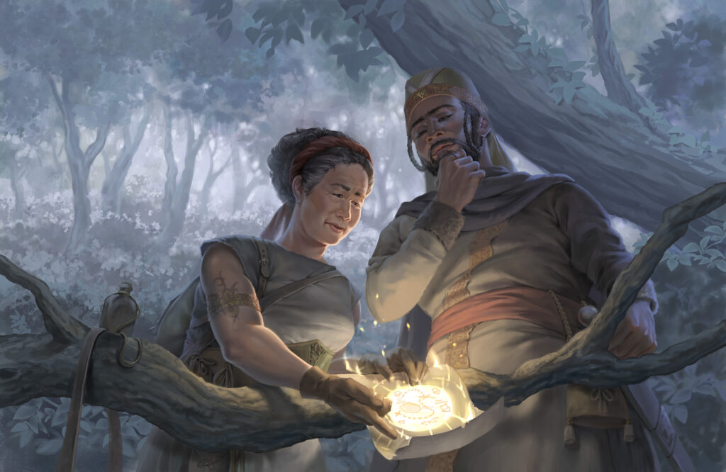 Ilustración oficial de personaje de Daggerheart